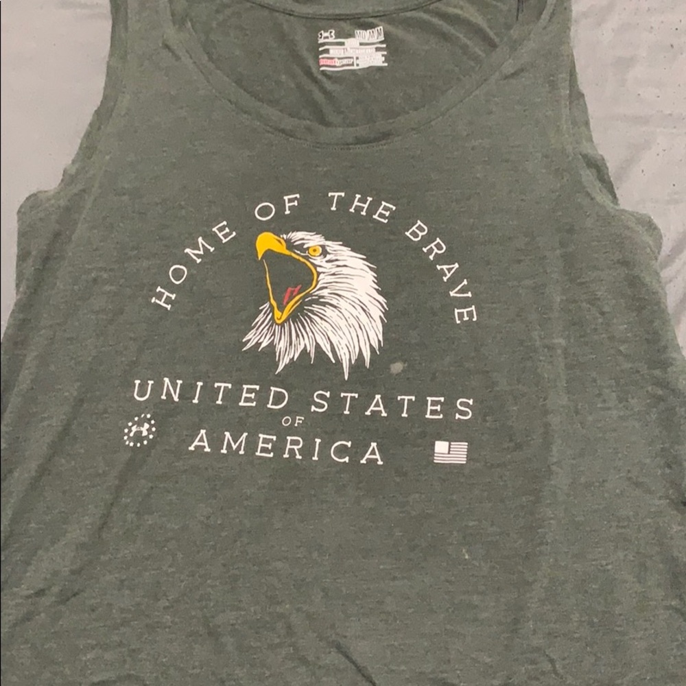 Olive green tank top
